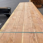 Ca. 36x Douglas Balken Fijnbezaagd, 100x100mm, lengte 400cm